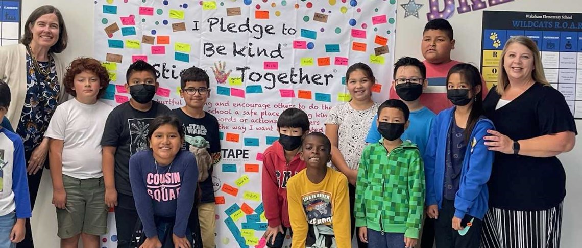 Scholars Pledging To Be Kind and Stick Together