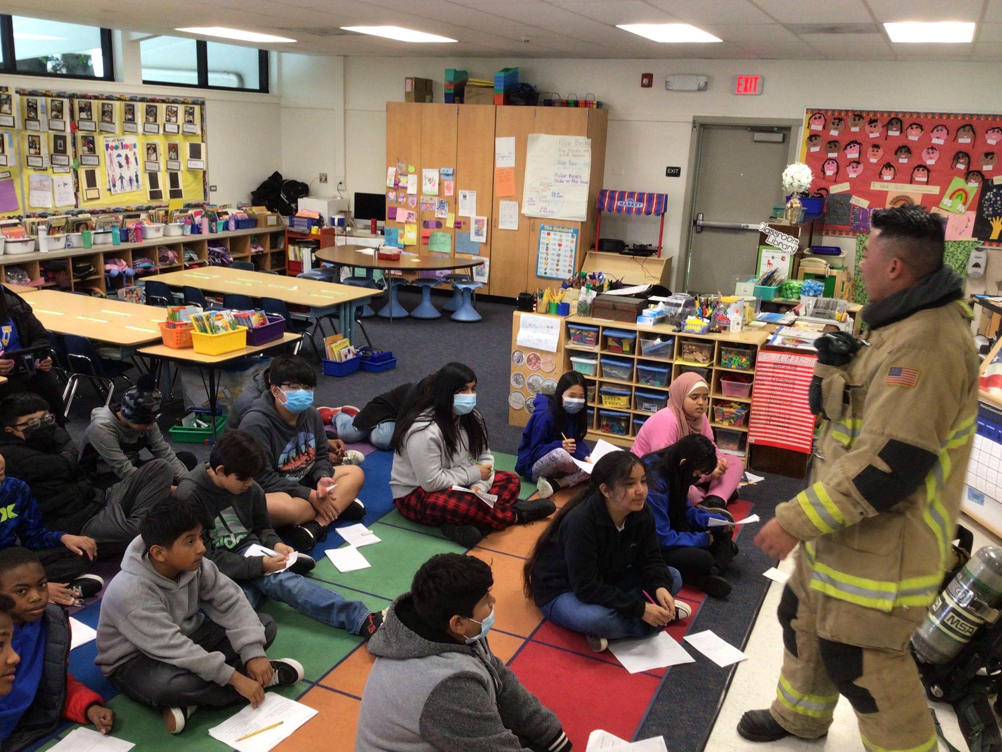 6th graders at Career Day