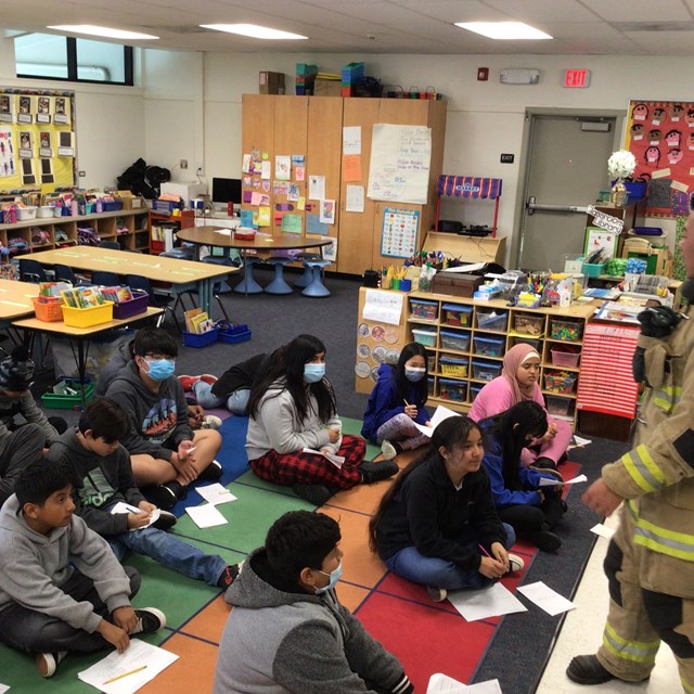 6th graders at Career Day