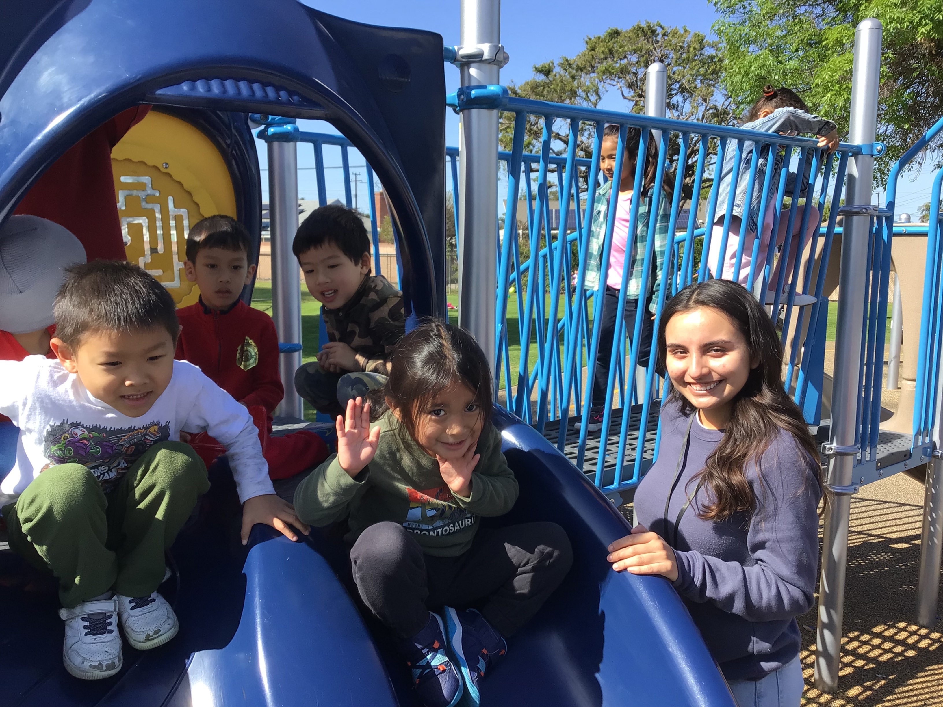 Scholars enjoying their new playground